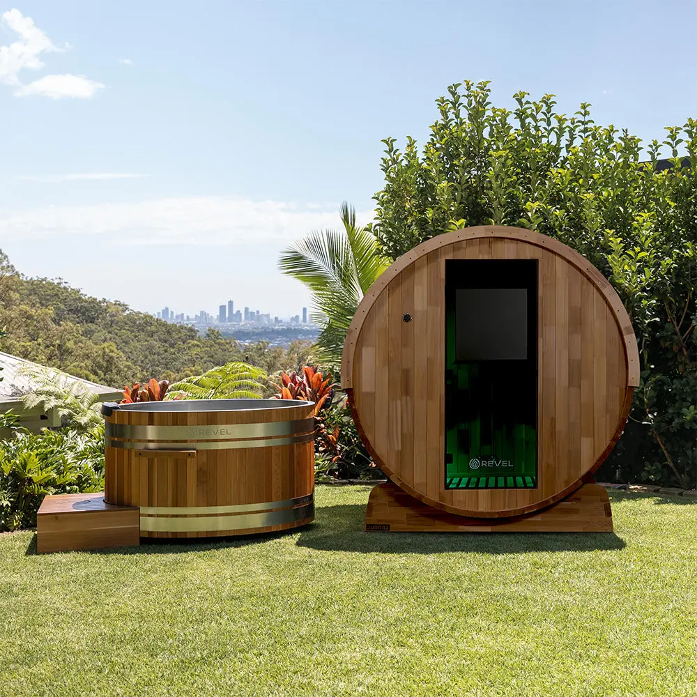 Revel Aurora - 2 Person Traditional Cedar Barrel Sauna - Next Gen - Image 6