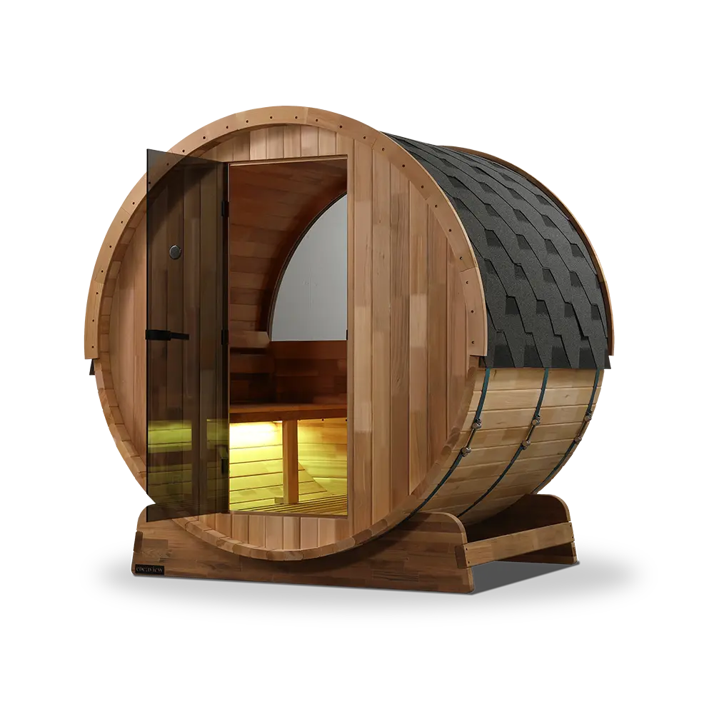 Revel Edenview - 4 Person Traditional Cedar Barrel Sauna - Image 7