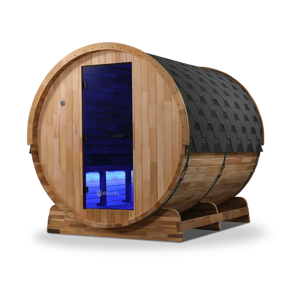 Revel Edenview - 8 Person Traditional Cedar Barrel Sauna