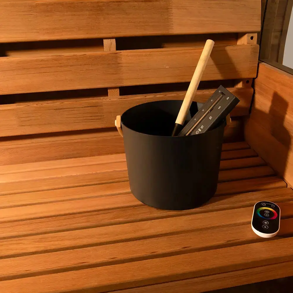 Revel Edenview - 8 Person Traditional Cedar Barrel Sauna - Image 12