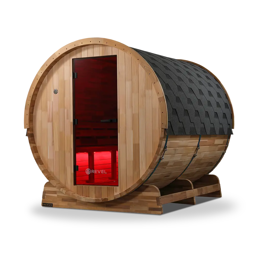 Revel Edenview - 8 Person Traditional Cedar Barrel Sauna - Image 14