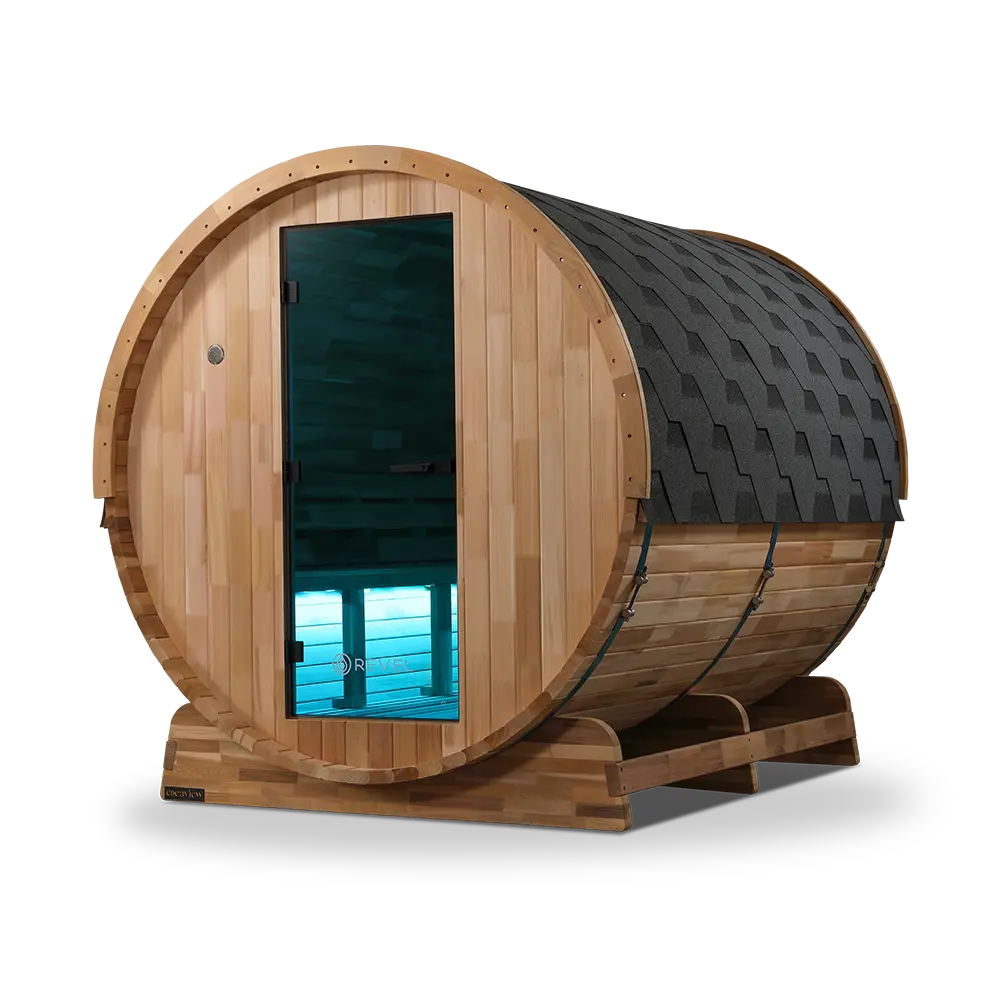 Revel Edenview - 8 Person Traditional Cedar Barrel Sauna - Image 15