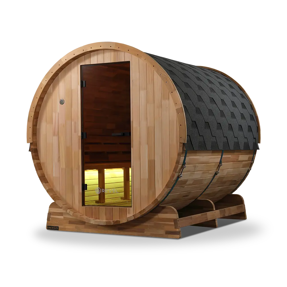 Revel Edenview - 8 Person Traditional Cedar Barrel Sauna - Image 16