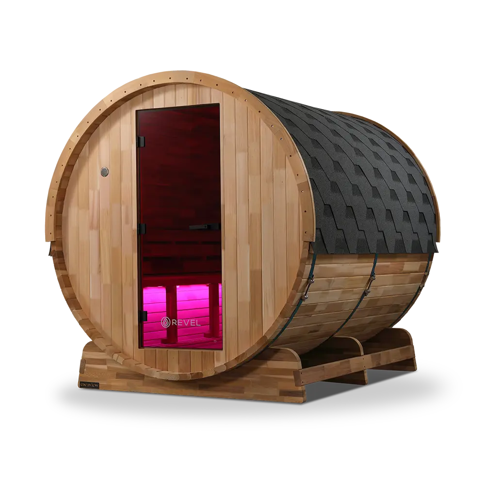 Revel Edenview - 8 Person Traditional Cedar Barrel Sauna - Image 18