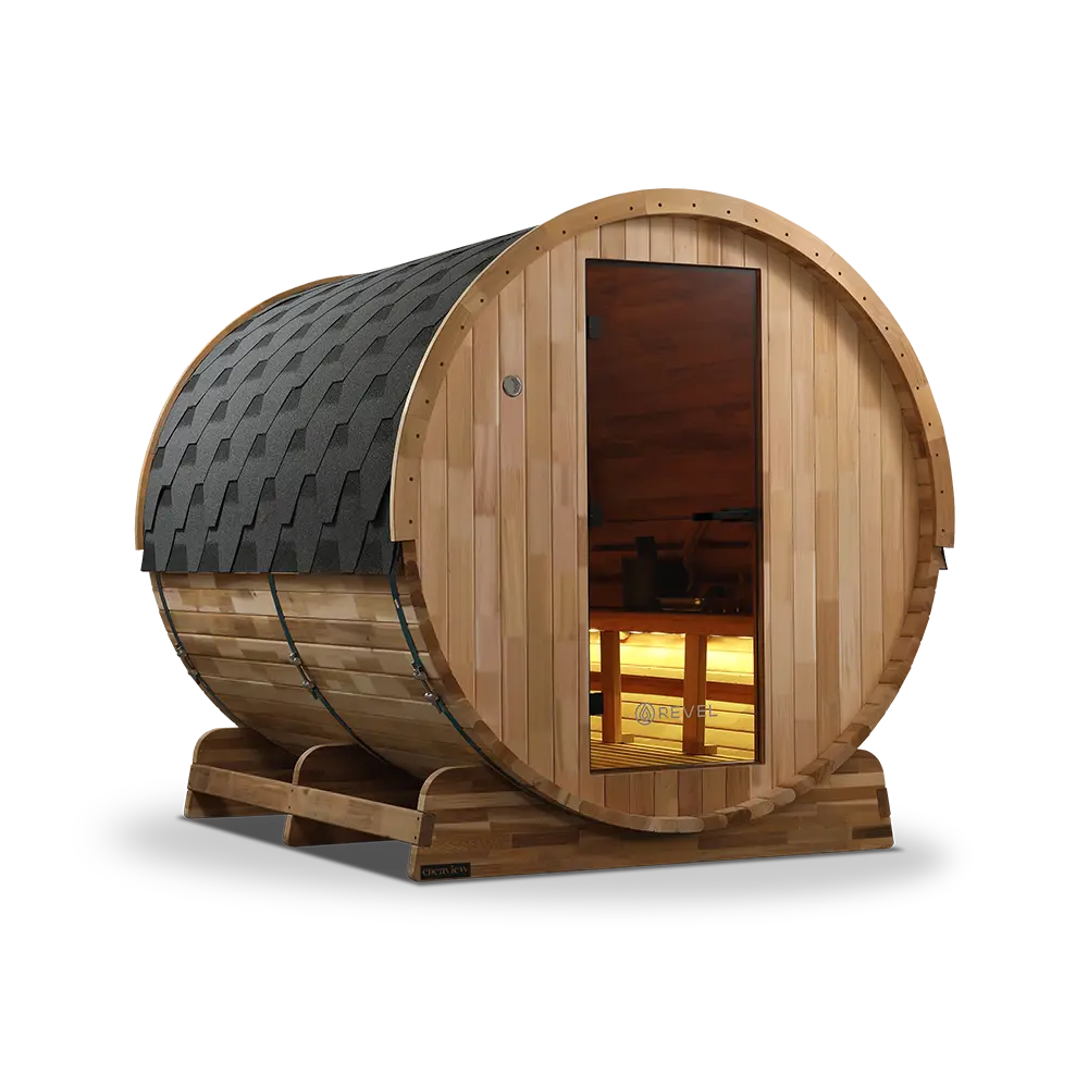 Revel Edenview - 8 Person Traditional Cedar Barrel Sauna - Image 23