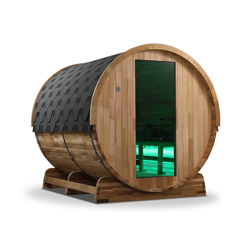 Revel Edenview - 8 Person Traditional Cedar Barrel Sauna - Image 25