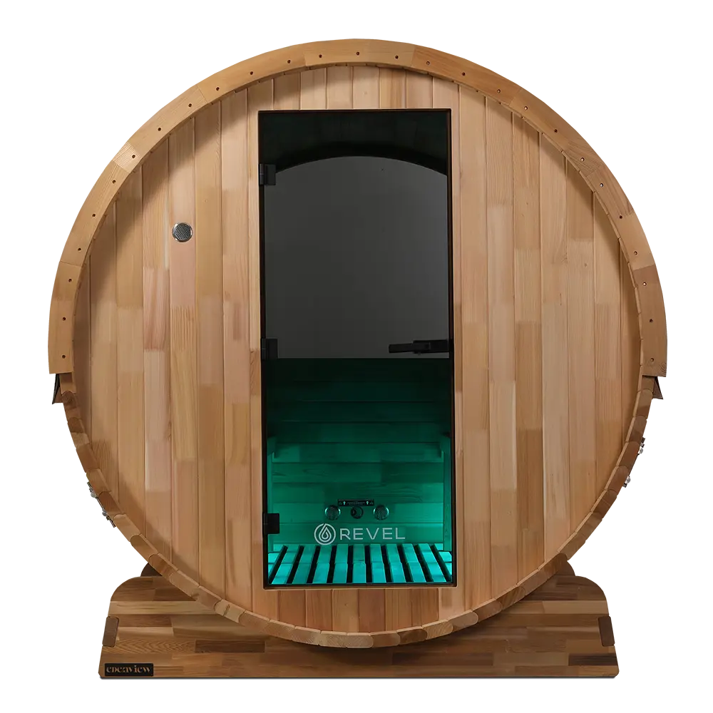 Revel Edenview - 8 Person Traditional Cedar Barrel Sauna - Image 27