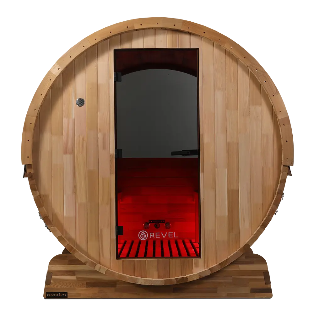 Revel Edenview - 8 Person Traditional Cedar Barrel Sauna - Image 31