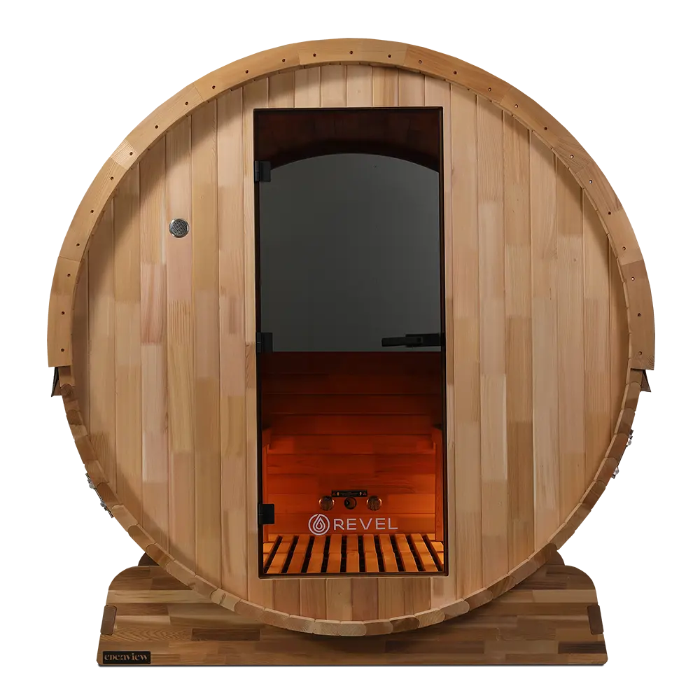 Revel Edenview - 8 Person Traditional Cedar Barrel Sauna - Image 32