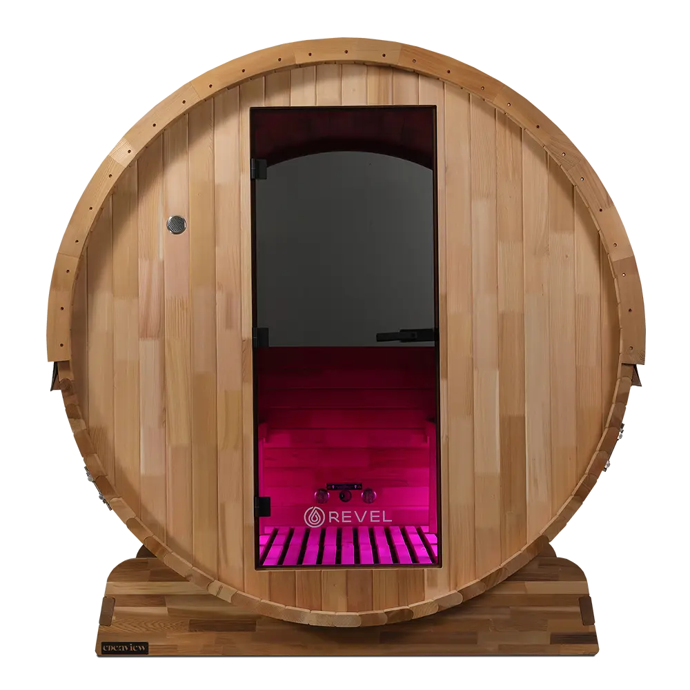 Revel Edenview - 8 Person Traditional Cedar Barrel Sauna - Image 33