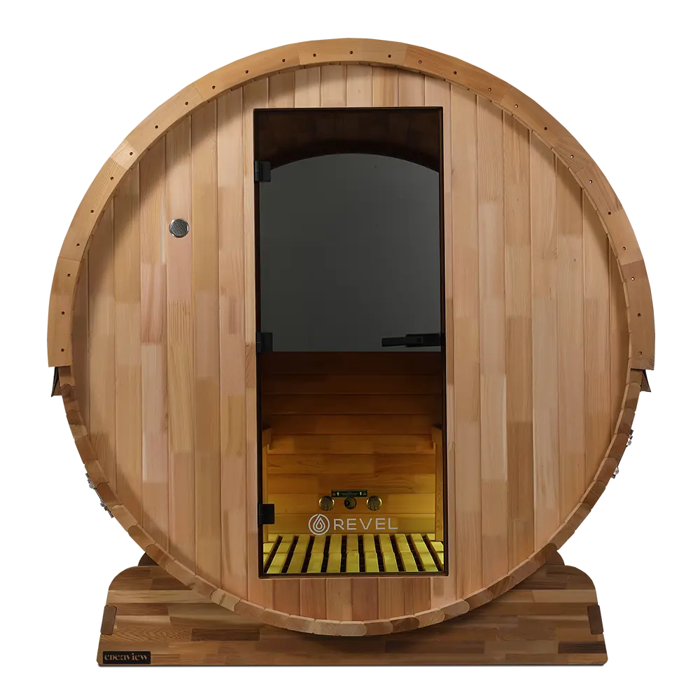 Revel Edenview - 8 Person Traditional Cedar Barrel Sauna - Image 34