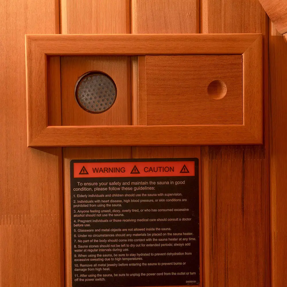 Revel Edenview - 8 Person Traditional Cedar Barrel Sauna - Image 6