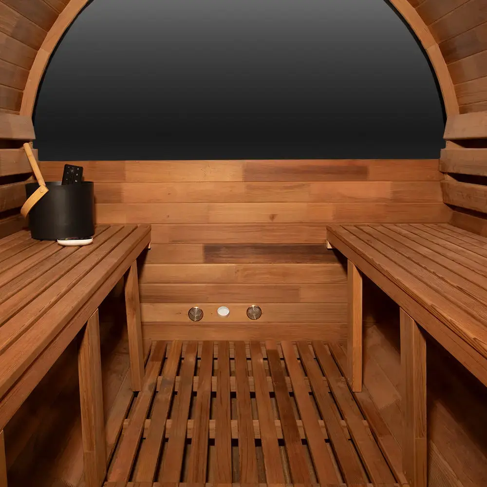 Revel Edenview - 8 Person Traditional Cedar Barrel Sauna - Image 7