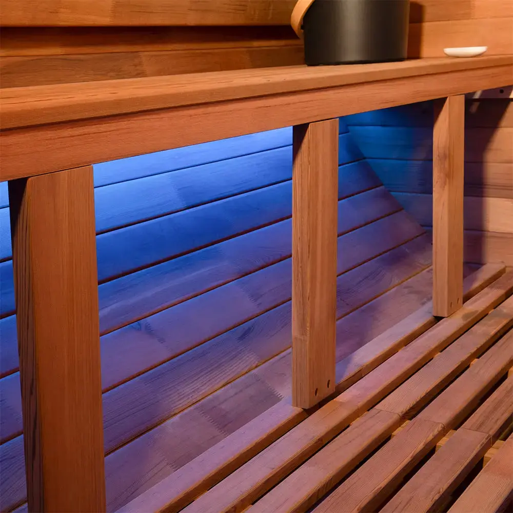 Revel Edenview - 8 Person Traditional Cedar Barrel Sauna - Image 8