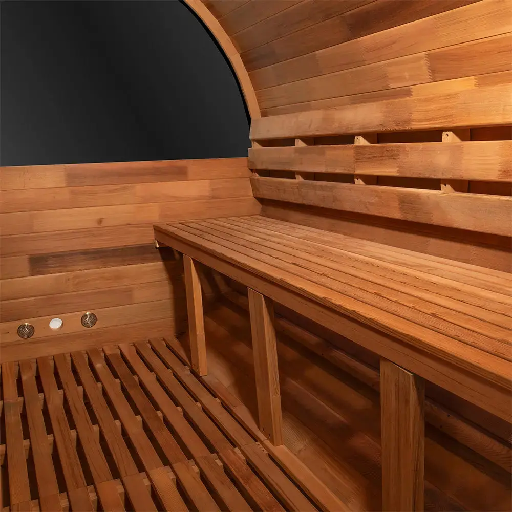 Revel Edenview - 8 Person Traditional Cedar Barrel Sauna - Image 9