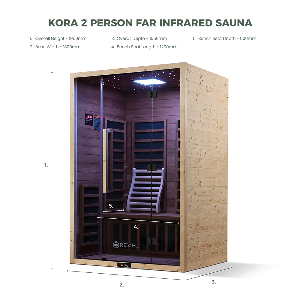 Revel Kora 2 Person Far Infrared Sauna - Next Gen - Image 3