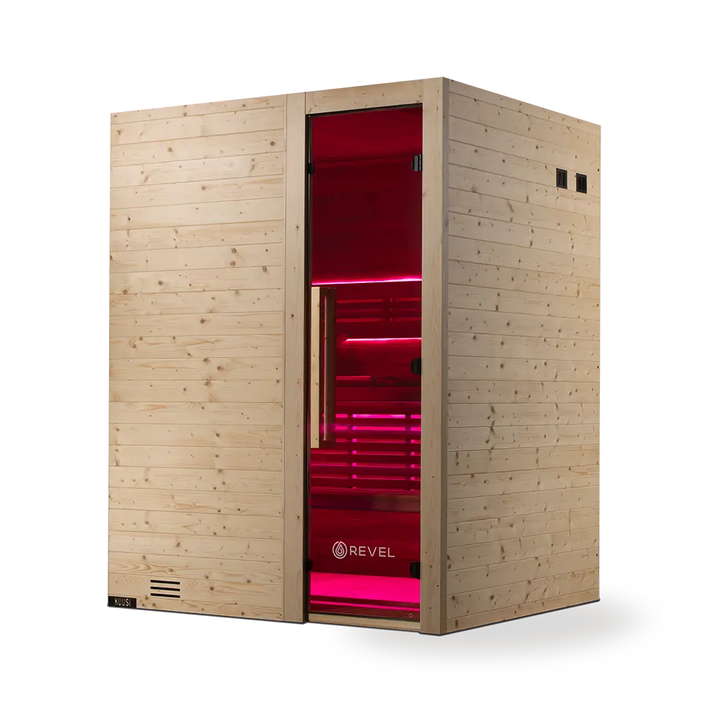 Revel Kuusi 4 Person Traditional Finnish Sauna - Image 21